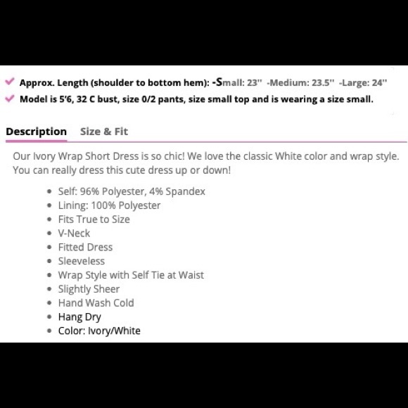 Blue Blush Ivory Wrap Tie Mini Dress - Picture 8 of 8